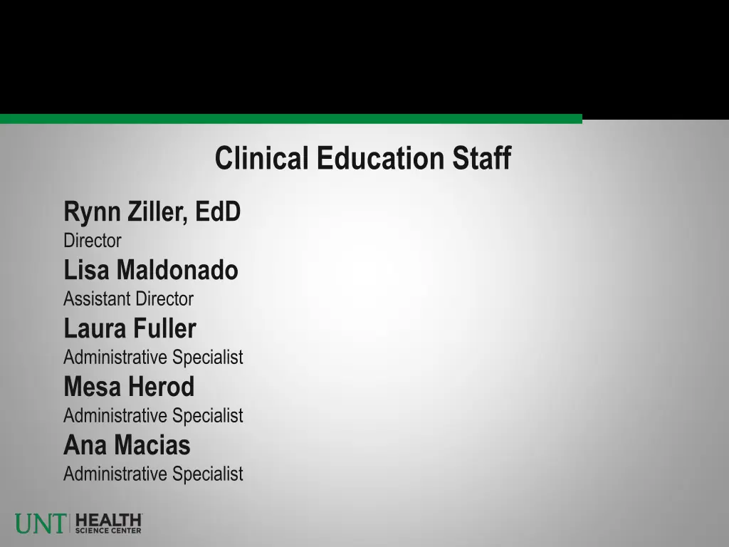 clinical education staff