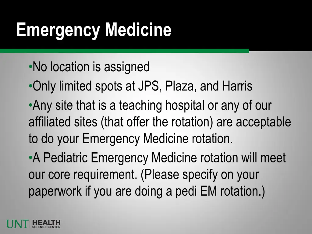 emergency medicine