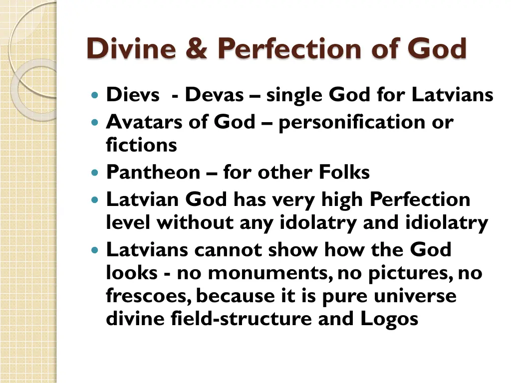 divine perfection of god