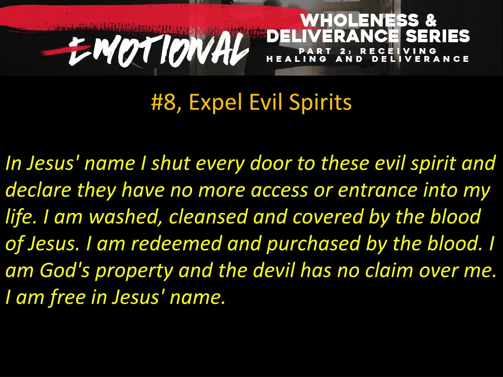 8 expel evil spirits 1