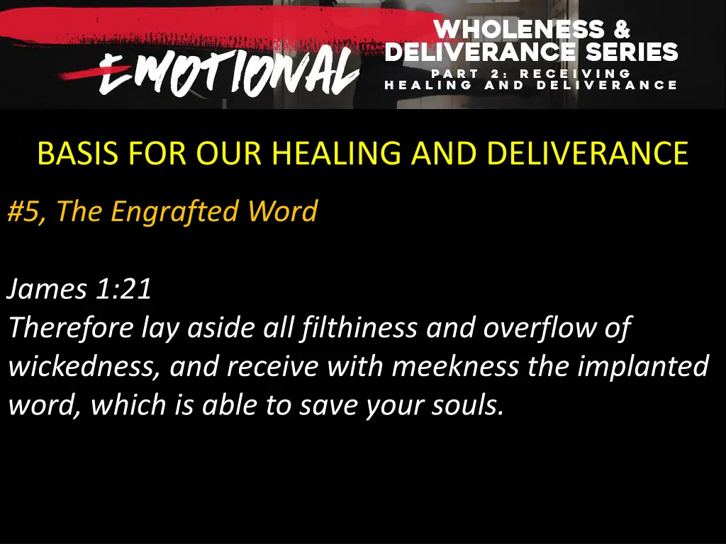 basis for our healing and deliverance 12