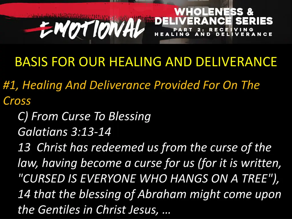 basis for our healing and deliverance 4