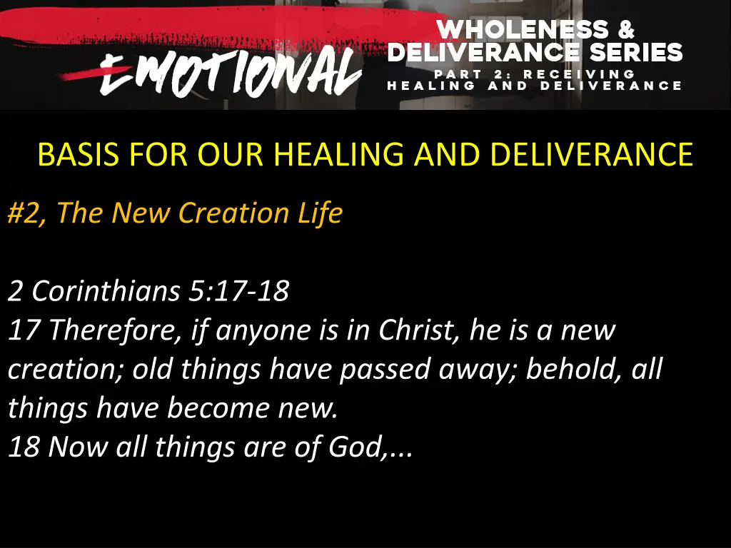 basis for our healing and deliverance 7