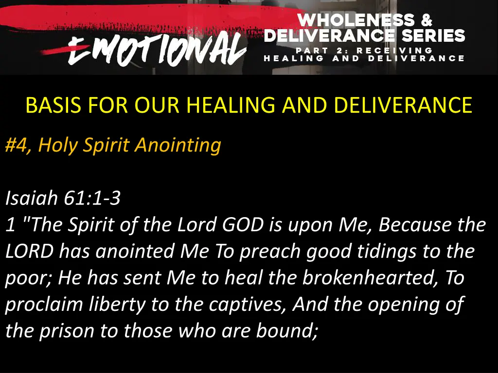 basis for our healing and deliverance 9