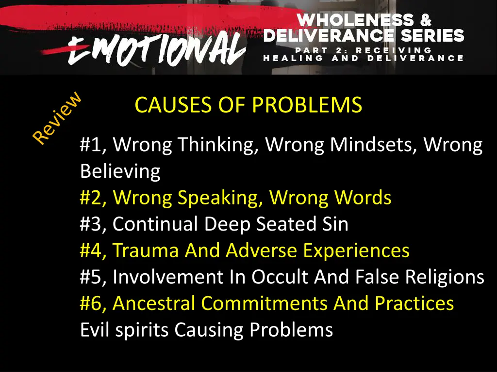 causes of problems