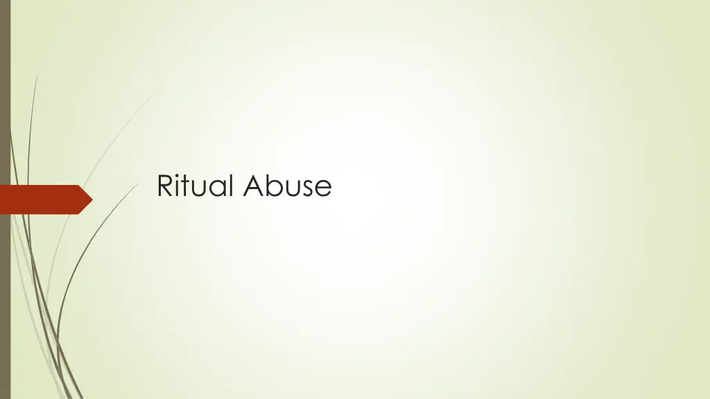 ritual abuse