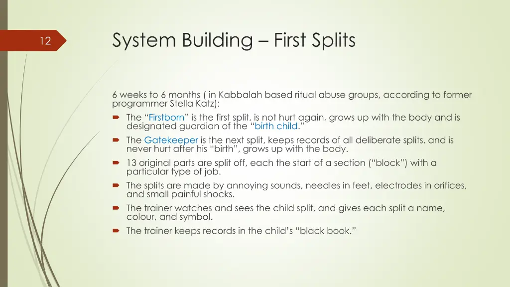 system building first splits