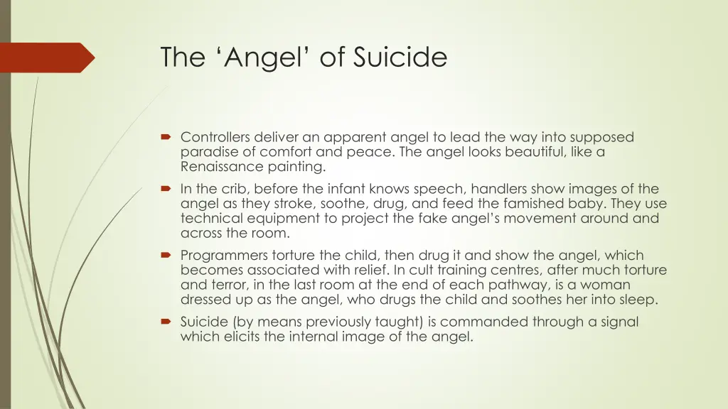 the angel of suicide