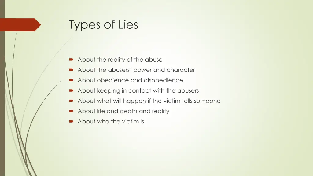 types of lies