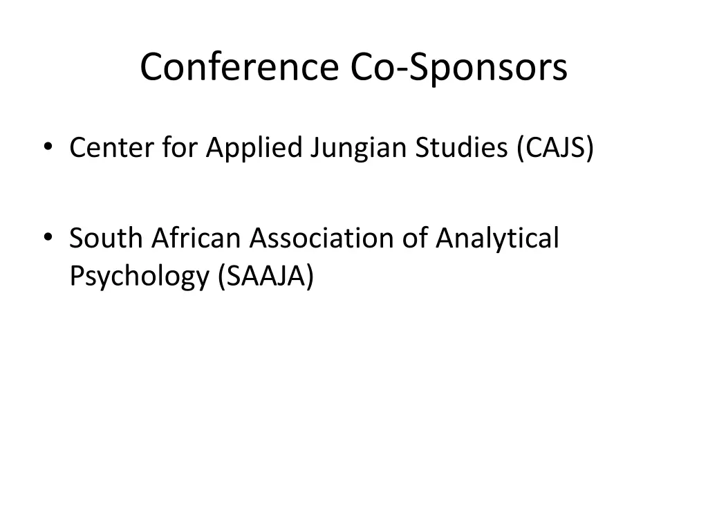 conference co sponsors