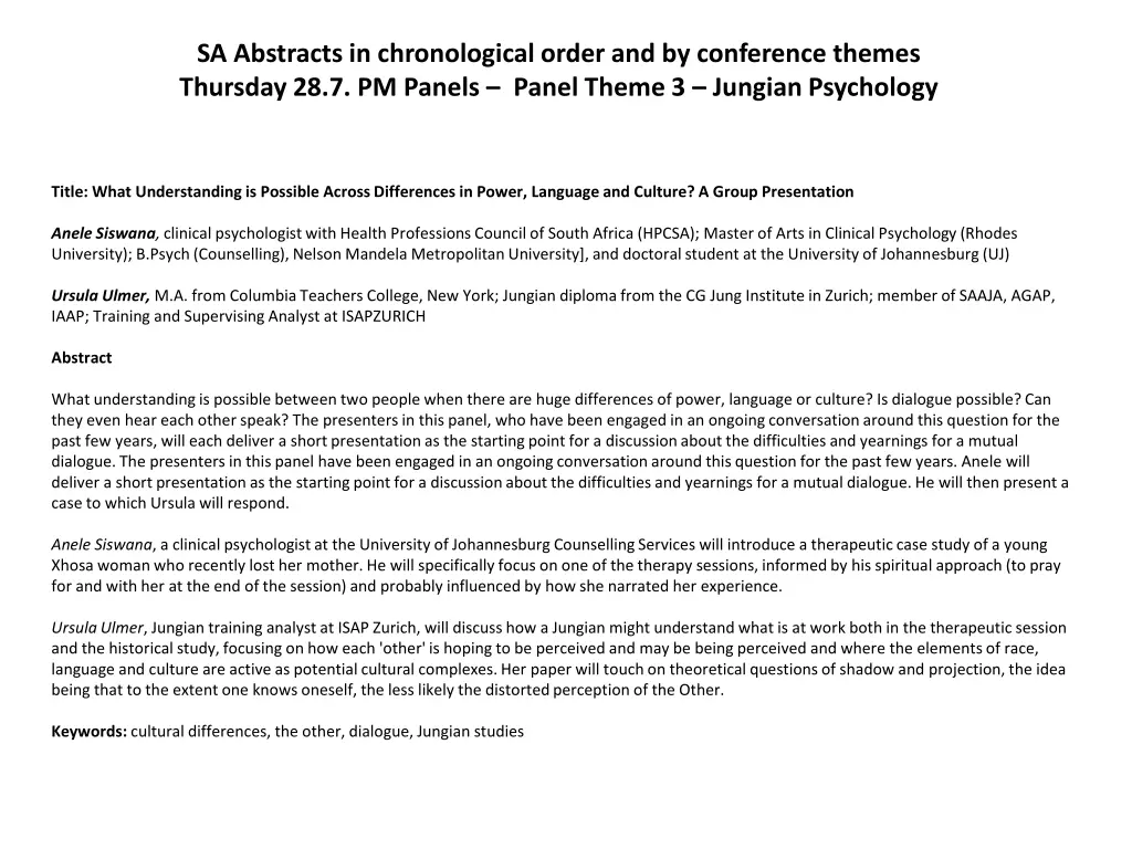 sa abstracts in chronological order 13