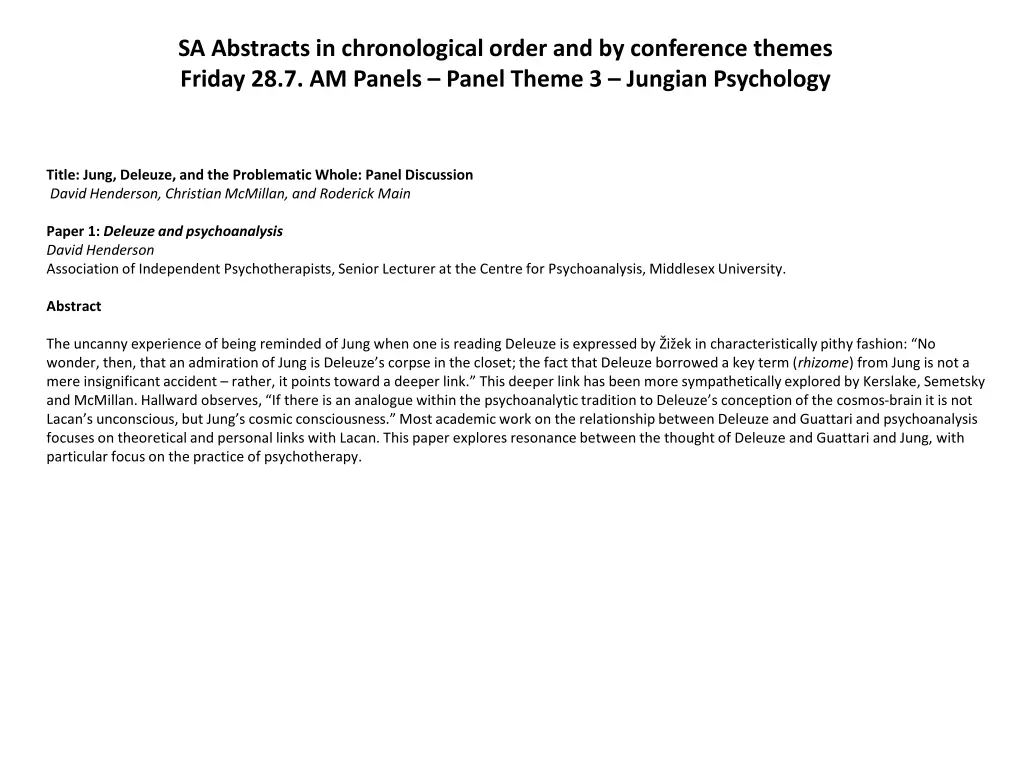 sa abstracts in chronological order 36