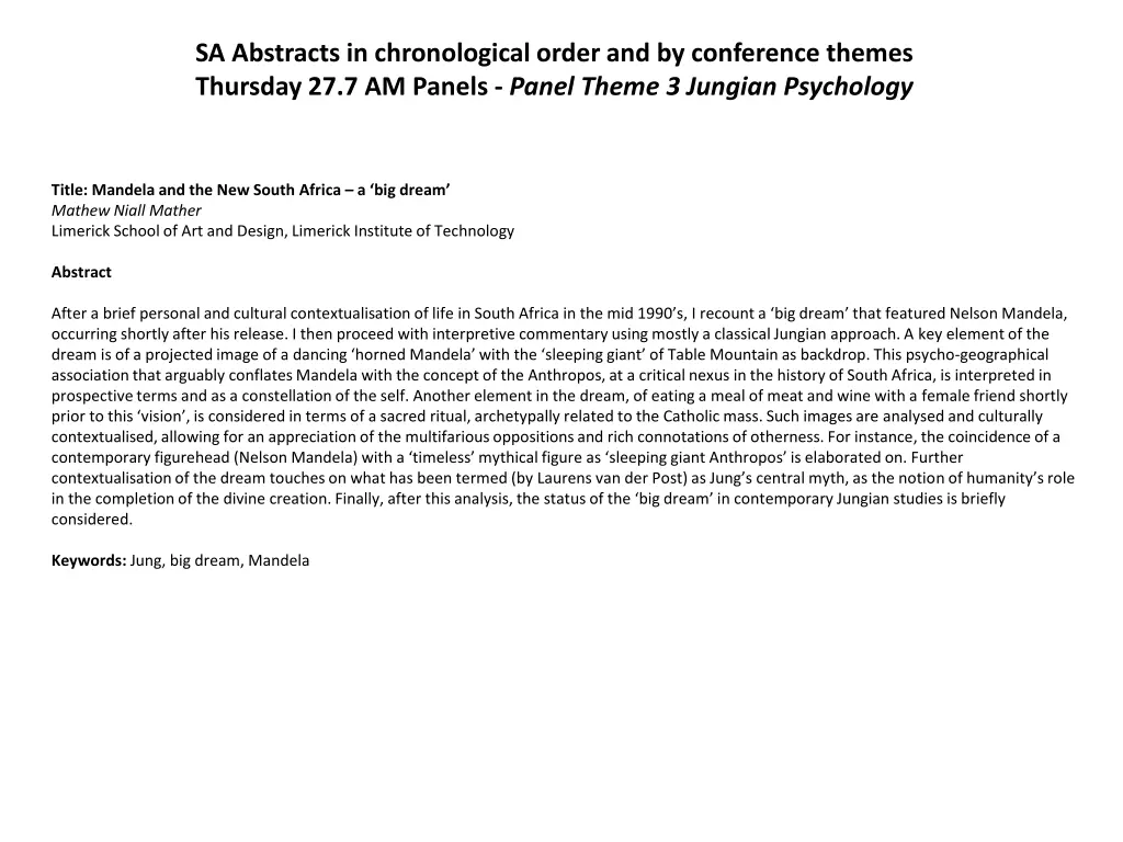 sa abstracts in chronological order 9