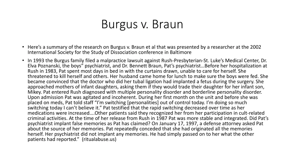 burgus v braun