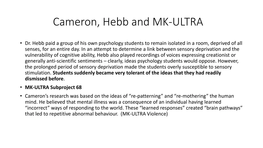 cameron hebb and mk ultra