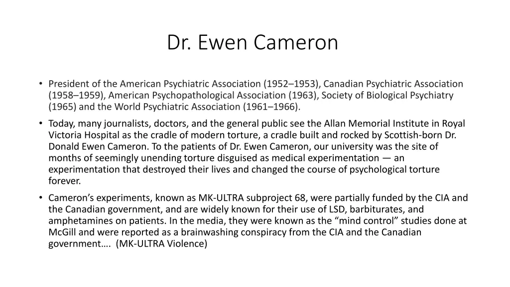 dr ewen cameron