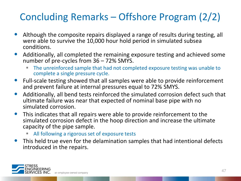 concluding remarks offshore program 2 2