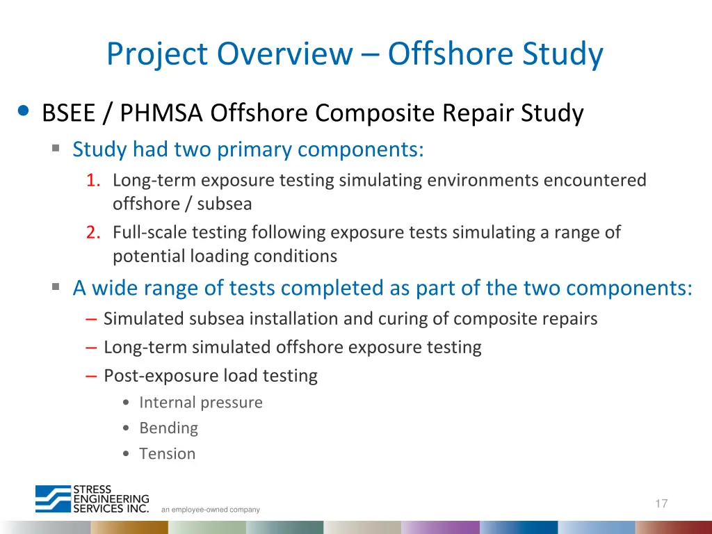 project overview offshore study