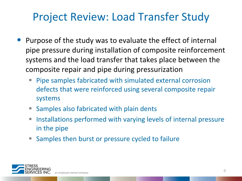 project review load transfer study 1