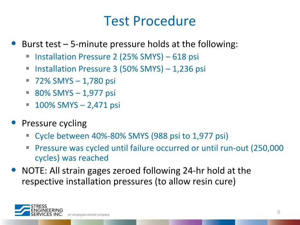 test procedure