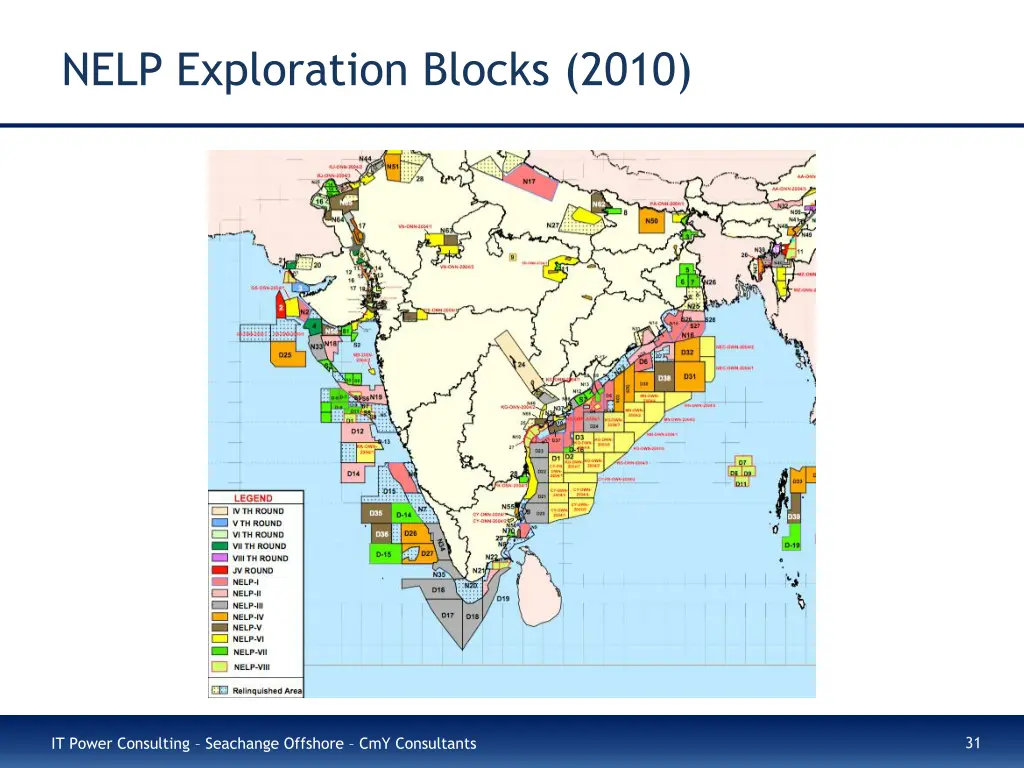 nelp exploration blocks 2010