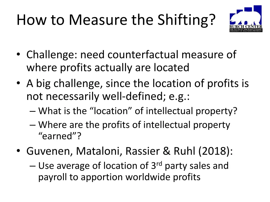 how to measure the shifting