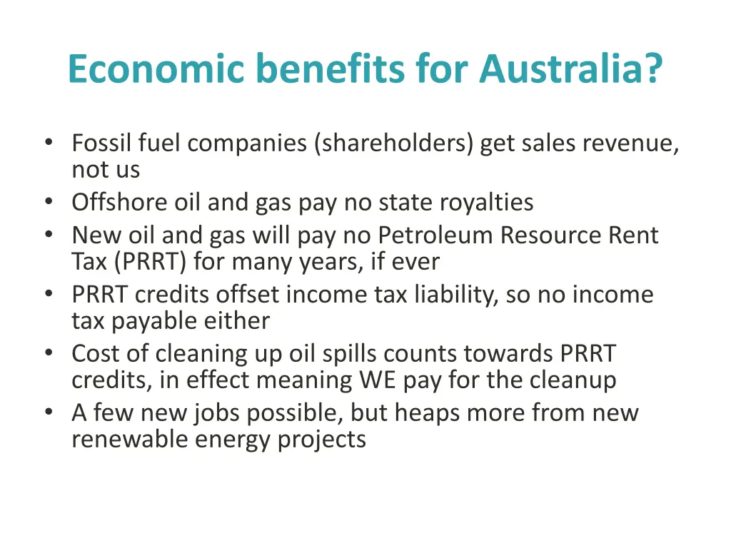 economic benefits for australia