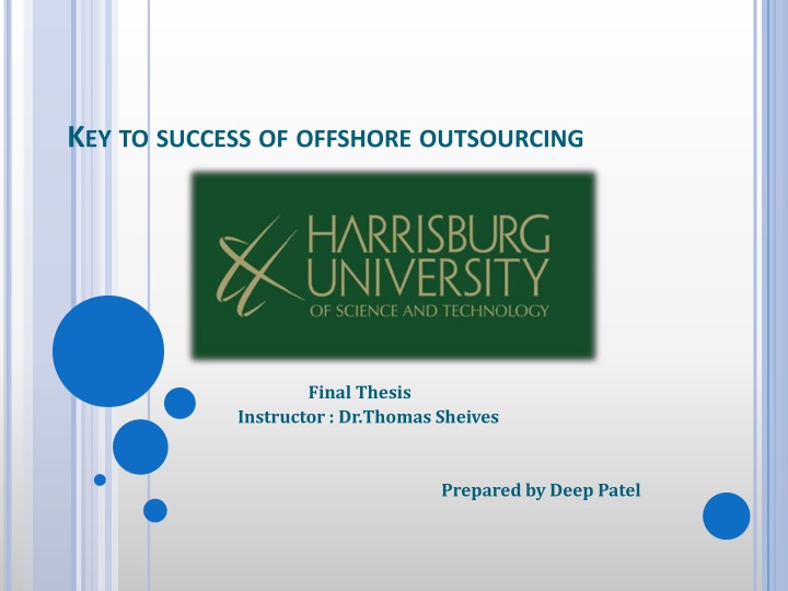 k ey to success of offshore outsourcing