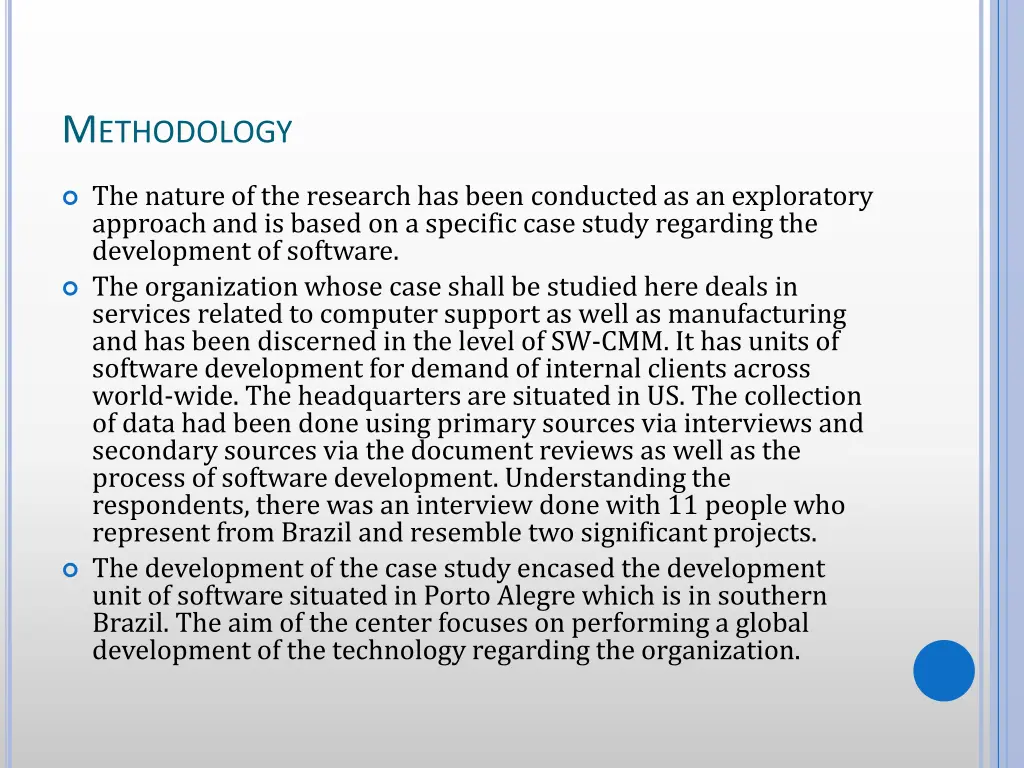 m ethodology