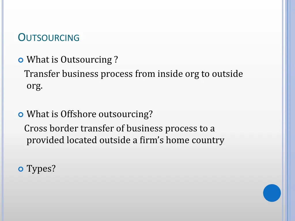 o utsourcing