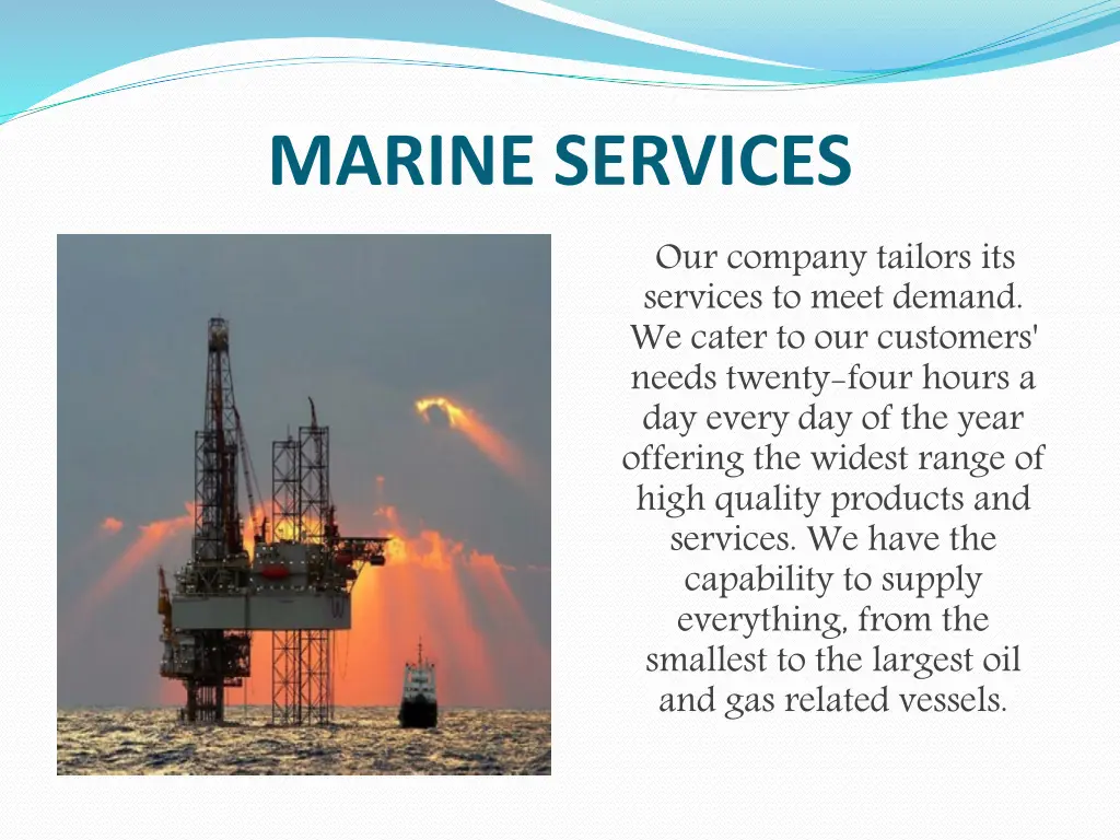 marine services