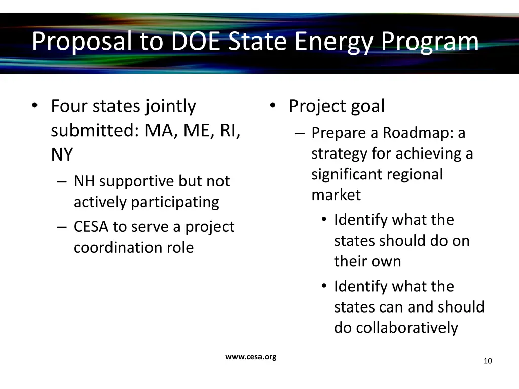 proposal to doe state energy program