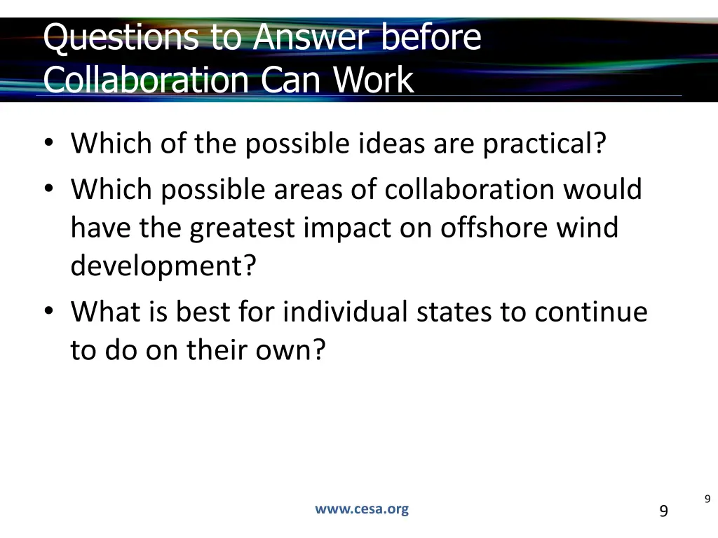 questions to answer before collaboration can work