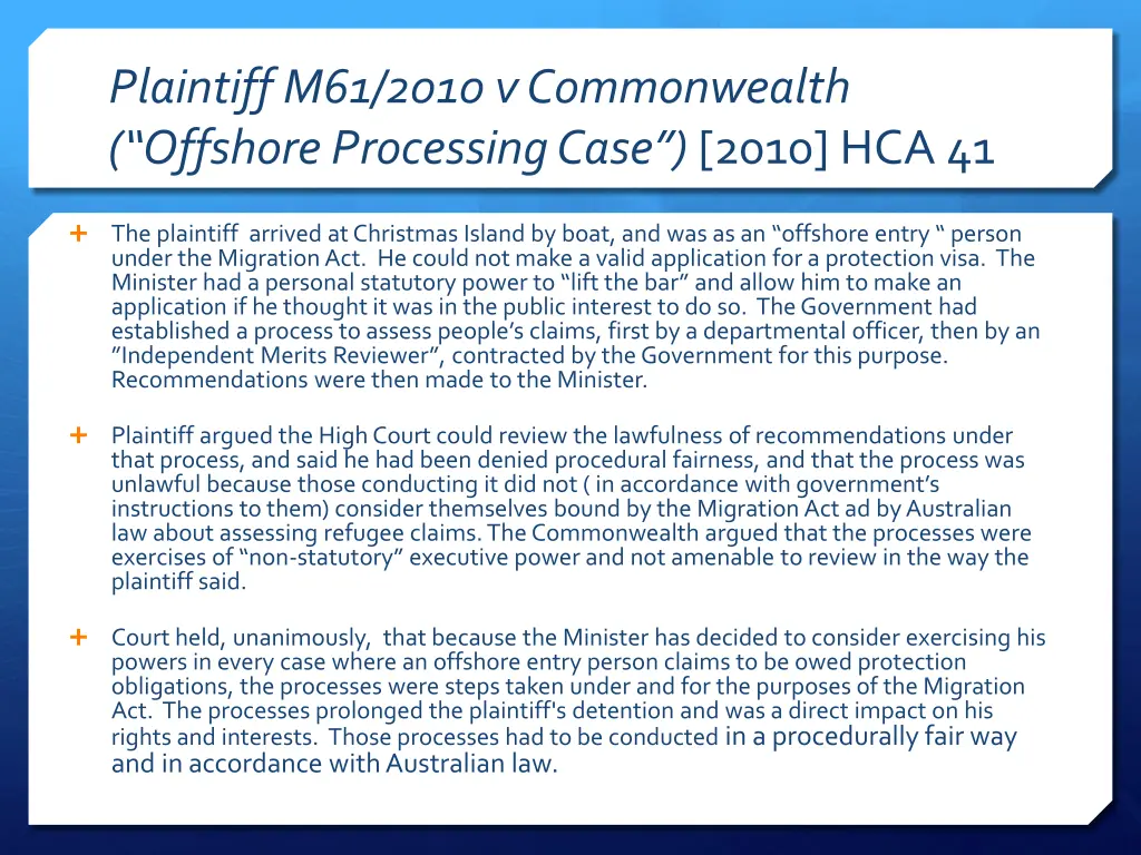 plaintiff m61 2010 v commonwealth offshore