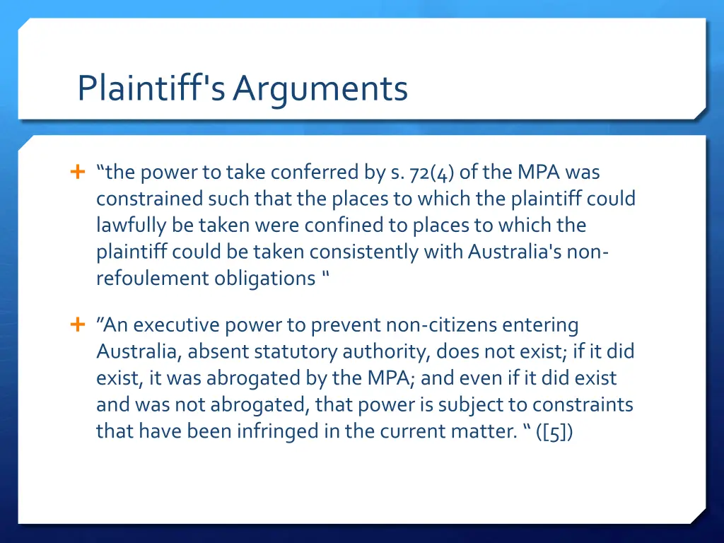 plaintiff s arguments