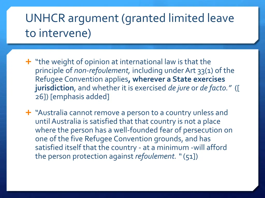 unhcr argument granted limited leave to intervene