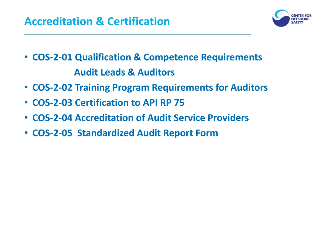 accreditation certification