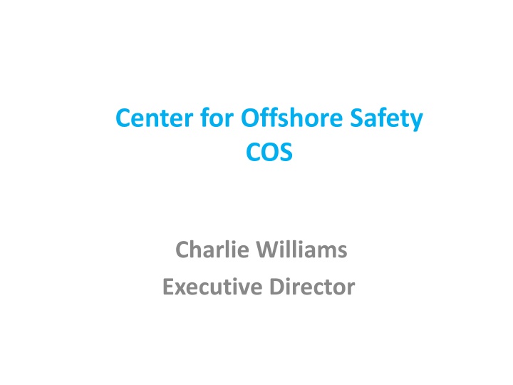 center for offshore safety cos