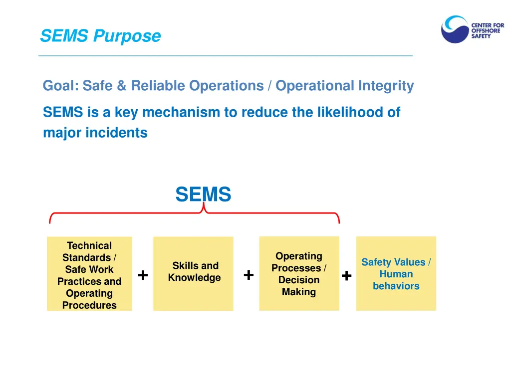 sems purpose