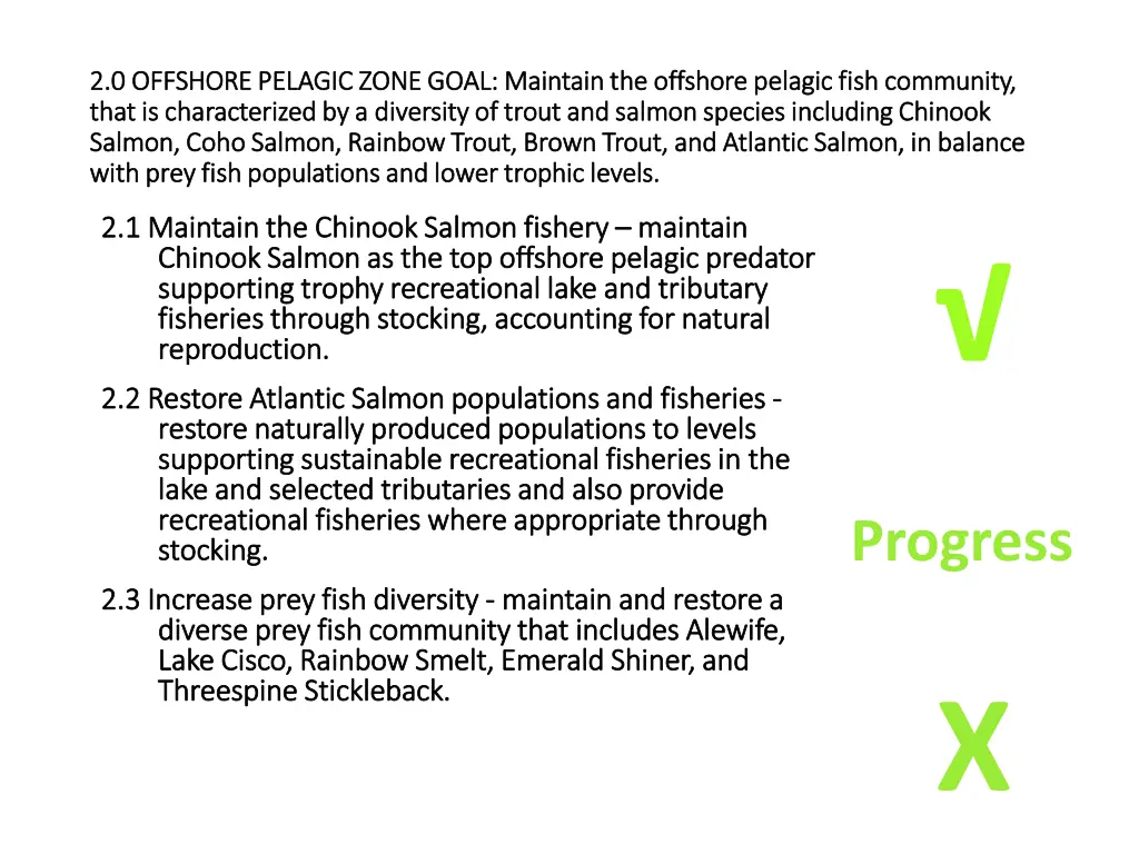 2 0 offshore pelagic zone goal maintain