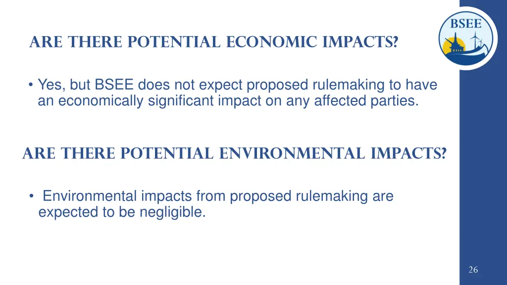 are there potential economic impacts