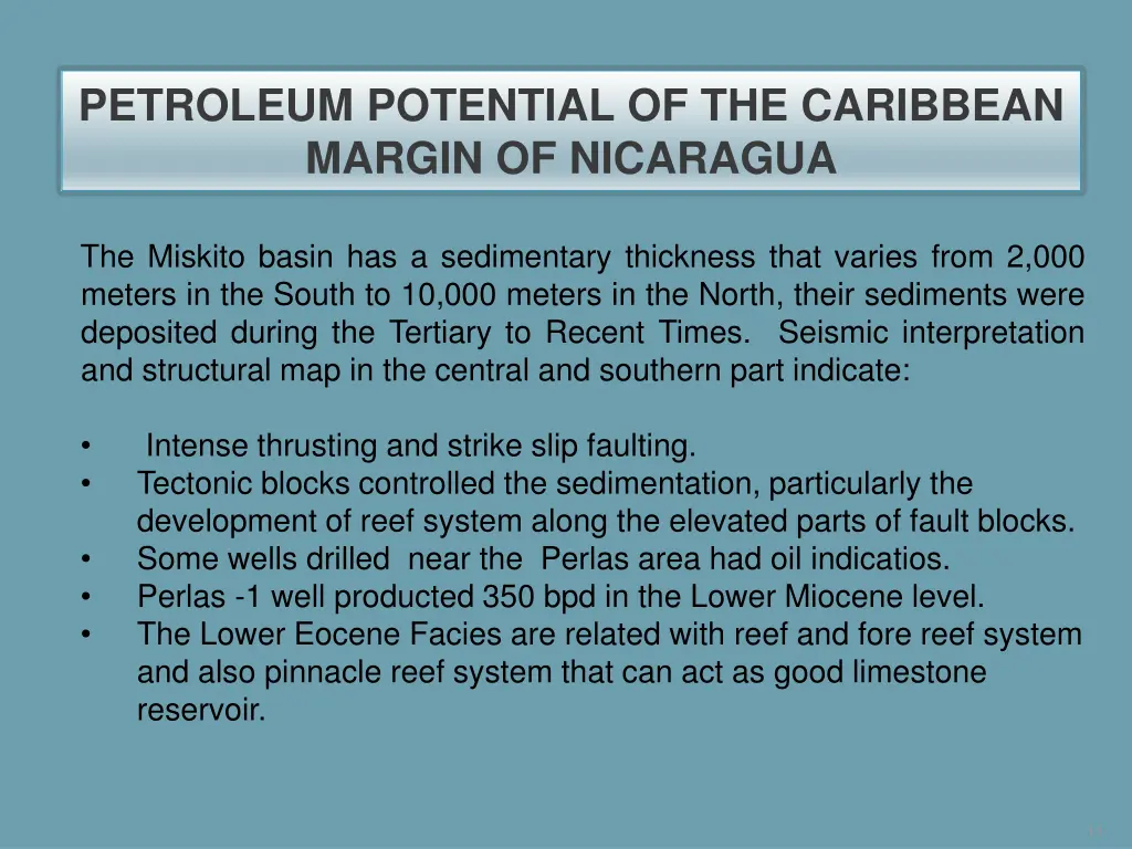 petroleum potential of the caribbean margin