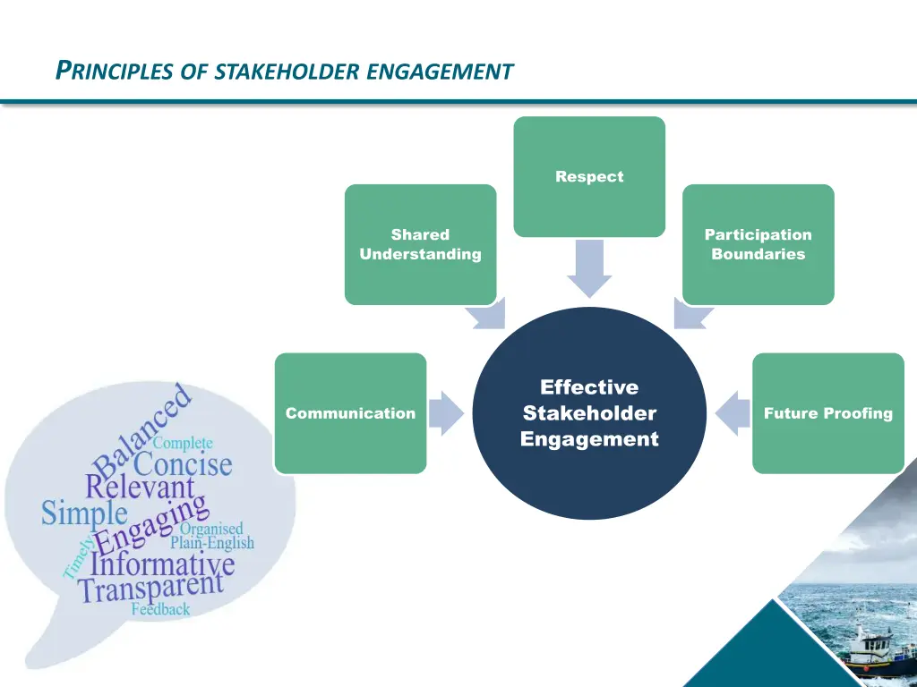 p rinciples of stakeholder engagement