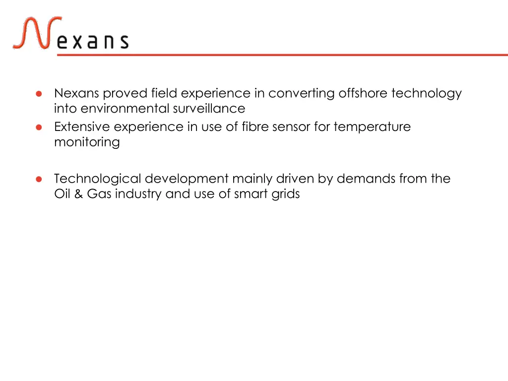 nexans proved field experience in converting