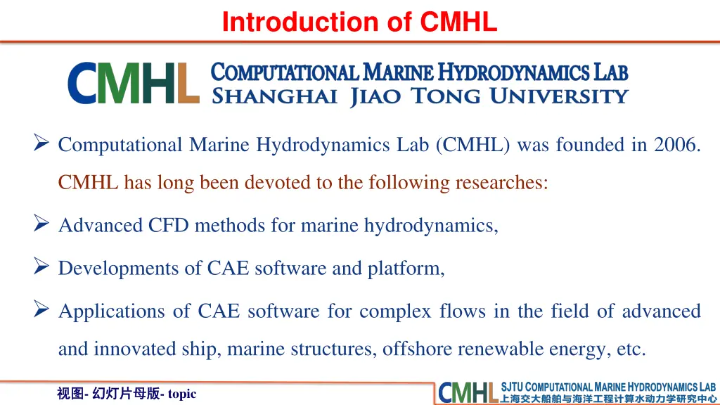 introduction of cmhl