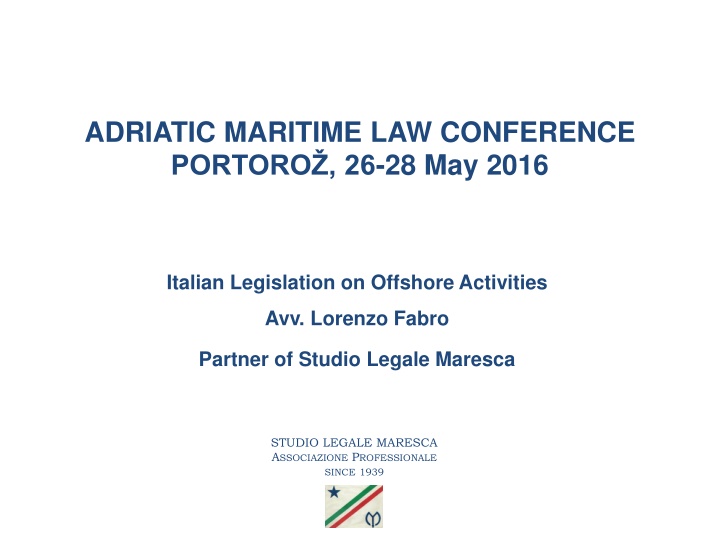 adriatic maritime law conference portoro