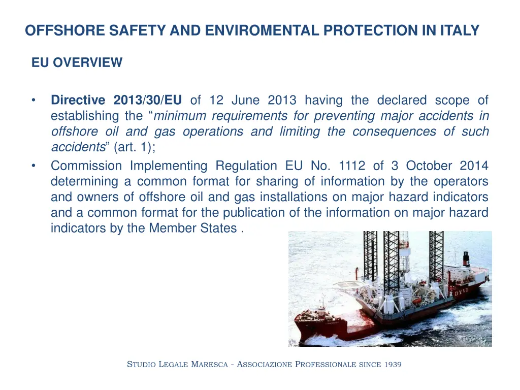 offshore safety and enviromental protection 1