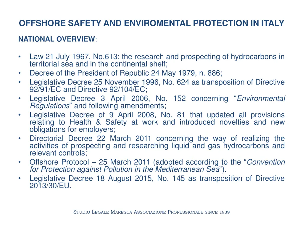 offshore safety and enviromental protection 2