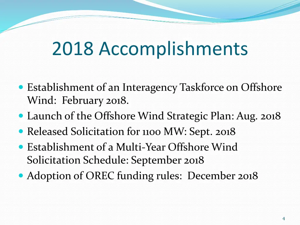 2018 accomplishments