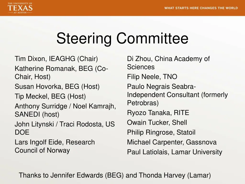 steering committee